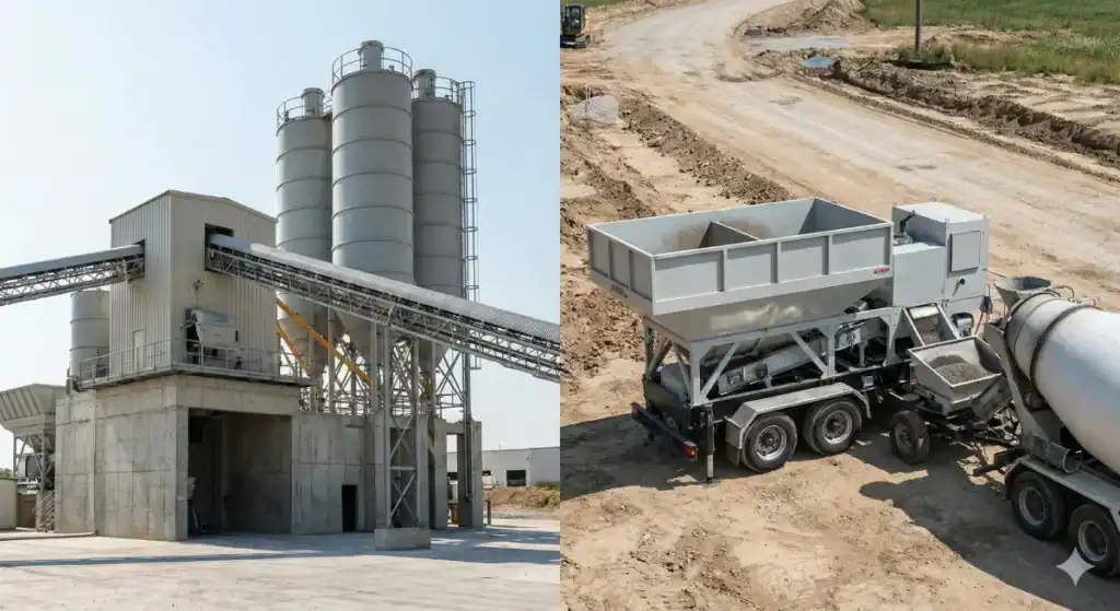 The Differences Between Stationary and Mobile Concrete Plants The Differences Between Stationary and Mobile Concrete Plants